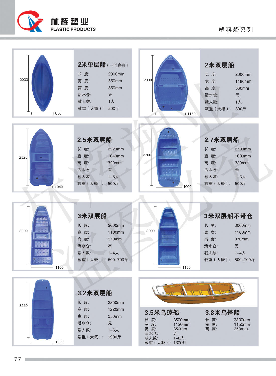 塑料渔船